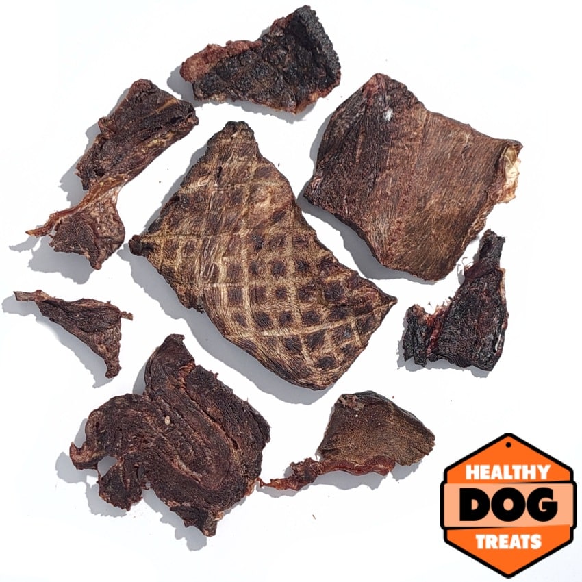 Beef Jerky Pieces - Bruces Healthy Dog Treats