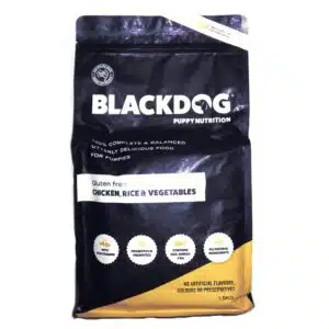 CHICKEN RICE VEG PUPPY Kibble dog food by Blackdog