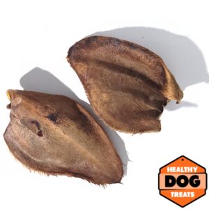 HDT cow ears large hair on - Bruces Healthy Dog Treats