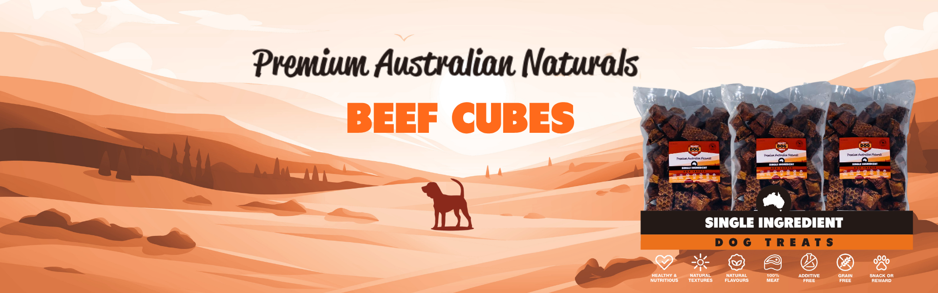 Beef Cubes dog treats